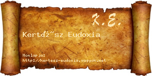 Kertész Eudoxia névjegykártya